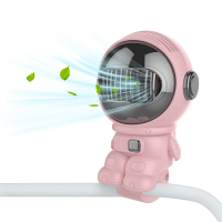 High-powered Stroller Fan for Babies - Rechargeable Portable Handheld Space Astronaut Fan