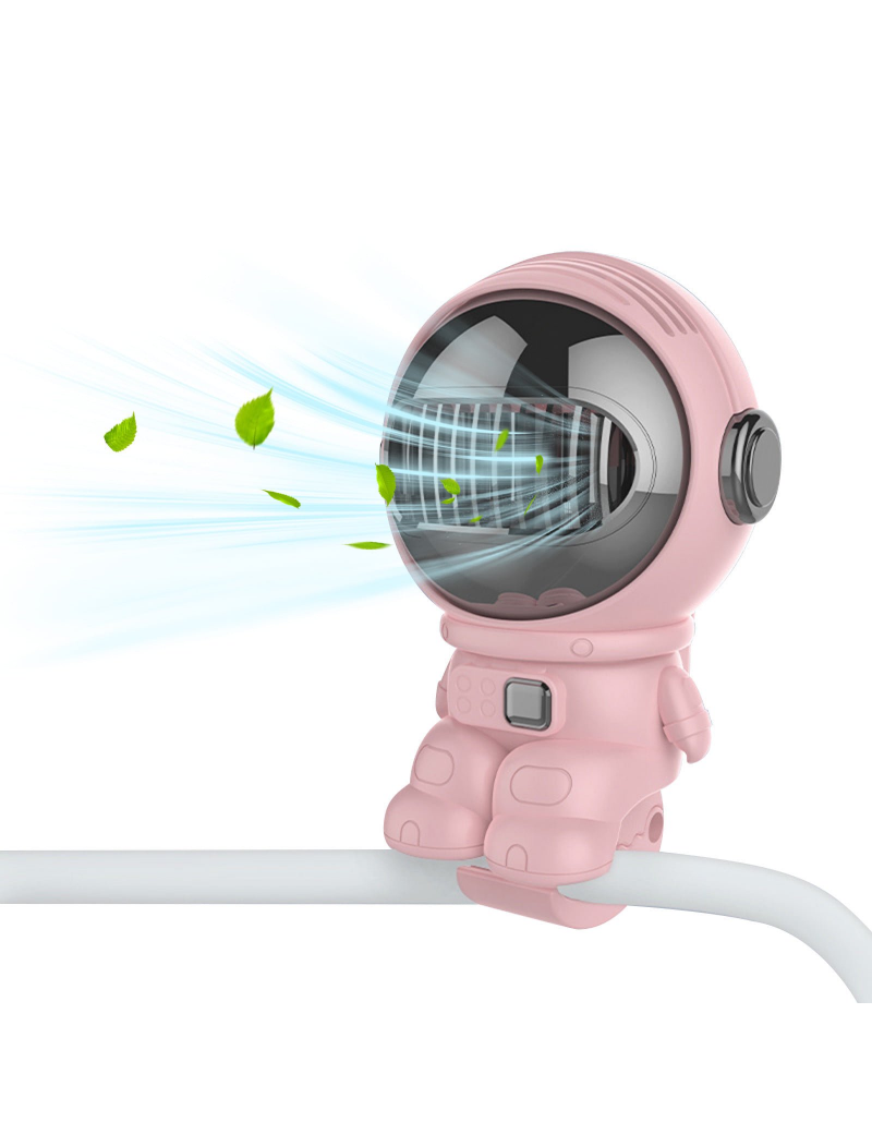 High-powered Stroller Fan for Babies - Rechargeable Portable Handheld Space Astronaut Fan