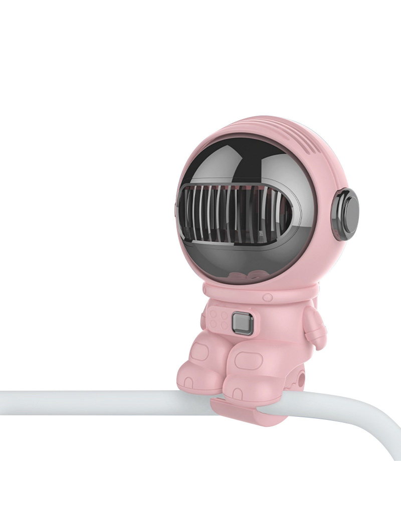 High-powered Stroller Fan for Babies - Rechargeable Portable Handheld Space Astronaut Fan