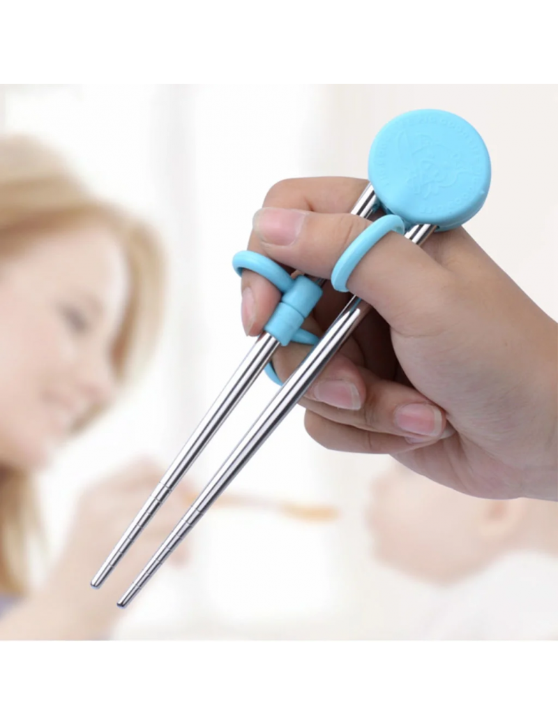 Kids Children Training Chopsticks Learning Chop Sticks Helper Reusable Tableware for Child Beginners