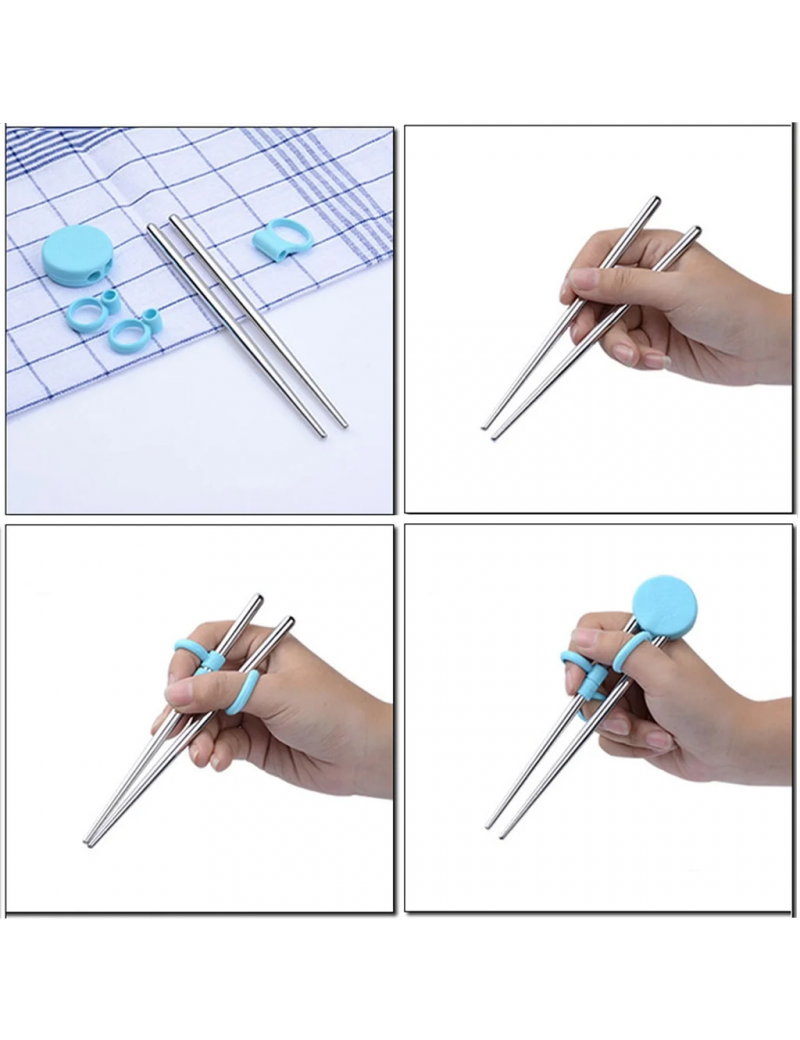 Kids Children Training Chopsticks Learning Chop Sticks Helper Reusable Tableware for Child Beginners