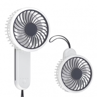 Handheld Mini Fan, Foldable USB Rechargeable Small Pocket Fan, Battery Operated Cooling Fan for Travel Indoor Outdoor, White