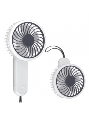 Handheld Mini Fan, Foldable USB Rechargeable Small Pocket Fan, Battery Operated Cooling Fan for Travel Indoor Outdoor, White