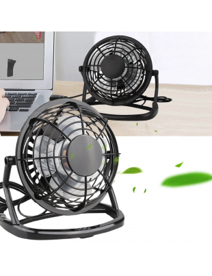 Desk Fans Small Quiet Small Fan for Desk Portable USB Desktop Small Fan 360° Rotate Personal Fan for Desktop Home Office Travel Quiet Cooling Mini Fan