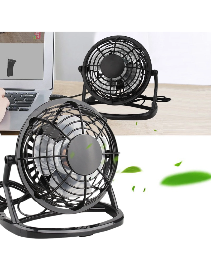 Desk Fans Small Quiet Small Fan for Desk Portable USB Desktop Small Fan 360° Rotate Personal Fan for Desktop Home Office Travel Quiet Cooling Mini Fan
