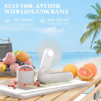 Portable Handheld Fan, 3 IN 1 Mini Portable Fan for Travel Outdoor with Lighting, USB Rechargeable Fan Gifts for Women Men