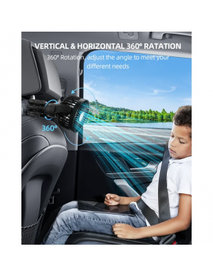 Portable Baby Stroller Fan,Clip on Fan for Stroller and Car Seat, Safe and Quiet,4000mAh, 3-Speed Adjustable