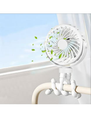 Portable Baby Stroller Fan - Personal Handheld Fan for Car Seat Crib Treadmill Travel